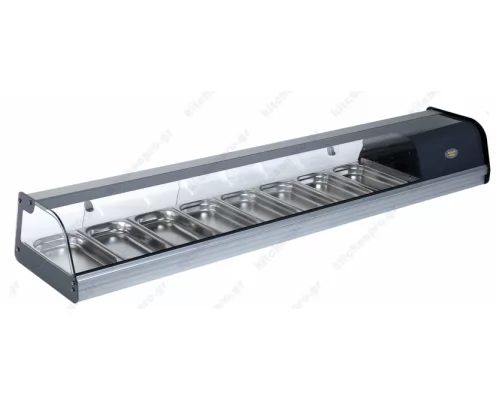 Επιτραπέζια Βιτρίνα Sushi για 8 Λεκανάκια GN1/3 180εκ TPR80 ROLLER GRILL Γαλλίας