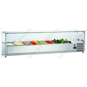 Επιτραπέζια Βιτρίνα Πίτσας - Τόστ για 8 Λεκανάκια GN1/4 180 εκ SAL1800-33 FRESH