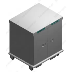Τροχήλατος Θερμοθάλαμος 26 GN1/1 με Υγρασία EXDUAL26GN1/1R EMAINOX Ιταλίας