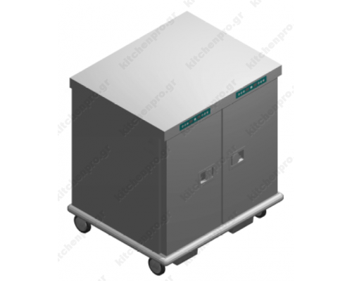 Τροχήλατος Θερμοθάλαμος 26 GN1/1 με Υγρασία EXDUAL26GN1/1R EMAINOX Ιταλίας