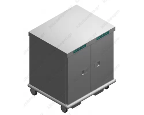 Τροχήλατος Θερμοθάλαμος 26 GN1/1 με Υγρασία EXDUAL26GN1/1R EMAINOX Ιταλίας