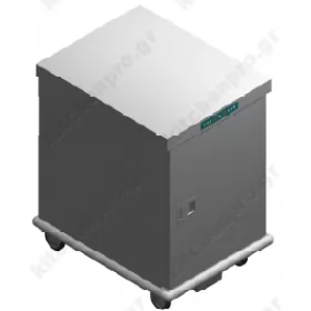 Heated Banquet Cart 13 GN2/1 ή 26 GN1/1 with Humidity EX13GN2/1R EMAINOX Italy