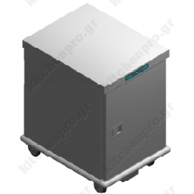 Τροχήλατος Θερμοθάλαμος 7 GN1/1 με Υγρασία UC7GN1/1R EMAINOX Ιταλίας