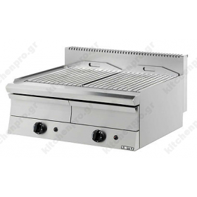 Επαγελματικό Grill Αερίου Διπλό 80 x 70 εκ. 5002 VIMITEX Ελλάδoς