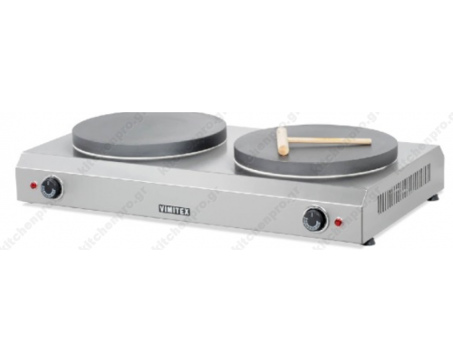 Επαγγελματική Κρεπιέρα Ηλεκτρική Διπλή Ø40 εκ. 702EL40 VIMITEX Ελλάδoς