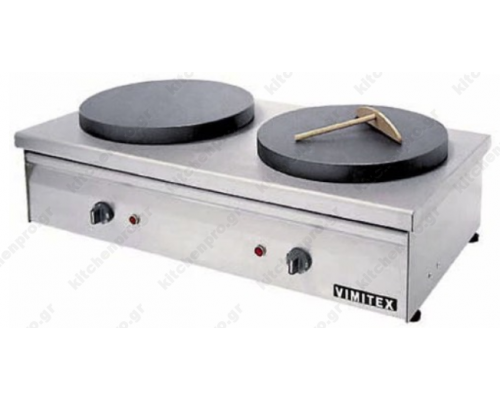 Επαγγελματική Κρεπιέρα Ηλεκτρική Διπλή Ø35 εκ. 802EL35 VIMITEX Ελλάδος