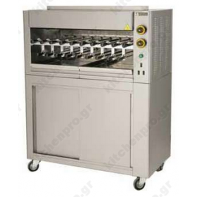 Επαγγελματική Ψησταριά για 19 Κοντοσούβλια με βάση - Κεμπάπ SGA19 SERGAS Ελλάδας