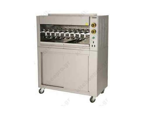 Επαγγελματική Ψησταριά για 19 Κοντοσούβλια με βάση - Κεμπάπ SGA19 SERGAS Ελλάδας