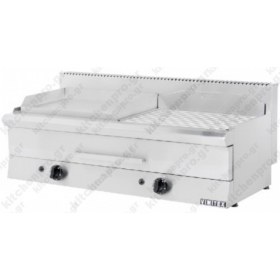 Επαγγελματικό Grill + Πλατώ Αερίου Διπλό 108 x 56 εκ. 752K VIMITEX Ελλάδος