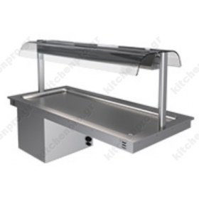 Ψυχόμενος Μπουφές με Επιφάνεια Στατικής Ψύξης 3GN 1/1 TECNOSTEEL Ιταλίας