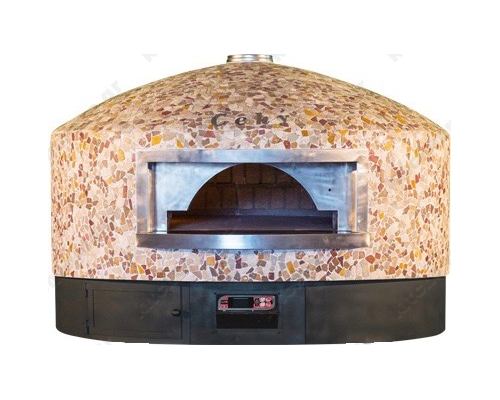 Περιστροφικός Φούρνος Πίτσας Αερίου & Ξύλου 8 Πίτσες 30 εκ. ROTANTE CUPOLA CEKY Ιταλίας