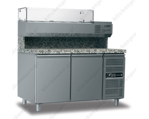 Ψυγείο πίτσας με πάγκο γρανίτη GINOX (145 x 80 εκ.)