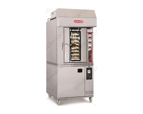 Περιστροφικός Φούρνος Αρτοποιείας & Ζαχαροπλάστικής με Ατμό 8 ταψιά 40x60εκ, τύπος ROTORWIND 1G, ZANOLLI Ιταλίας