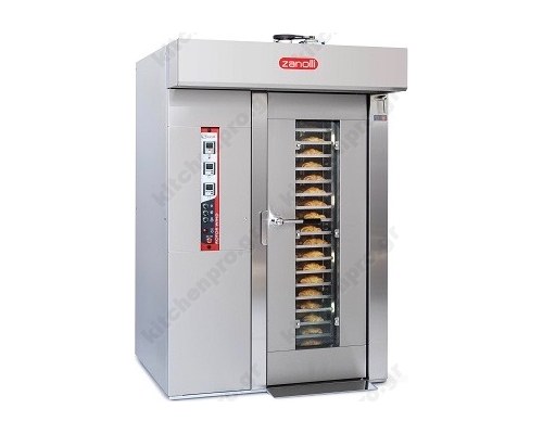 Περιστροφικός Φούρνος Αρτοποιείας & Ζαχαροπλάστικής με Ατμό 15/18 ταψιά 45x65 & 50x70εκ, τύπος ROTORWIND 4E F FRONT, ZANOLLI Ιταλίας