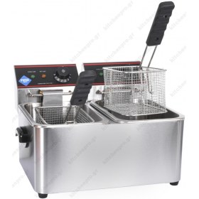 Επαγγελματική Διπλή Φριτέζα 2 x 4 Λίτρων Ηλεκτρική 172.412 FRESH
