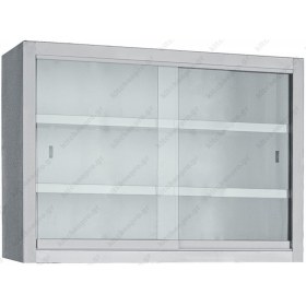 Ερμάριο Τοίχου 180 εκ. με Κρυστάλλινες Πόρτες