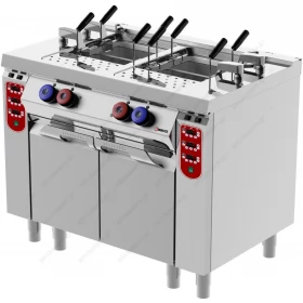 Επιδαπέδιος Βραστήρας Ζυμαρικών 26 + 26 Λίτρων με Αυτόματη Ανύψωση Καλαθιών CPE72M0 DESCO Ιταλίας