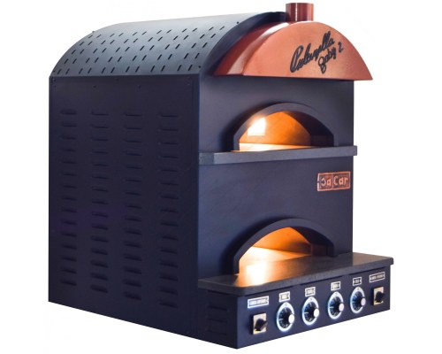 Italian Style Electric Oven 2 Chambers 1+1 Pizzas 33 cm PULC-2P SACAR Italy