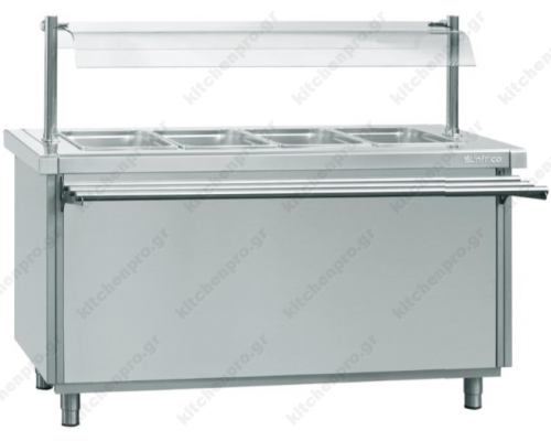 Bain Marie Ζεστών Πιάτων Self Service 4GN 1/1 INFRICO Ισπανίας