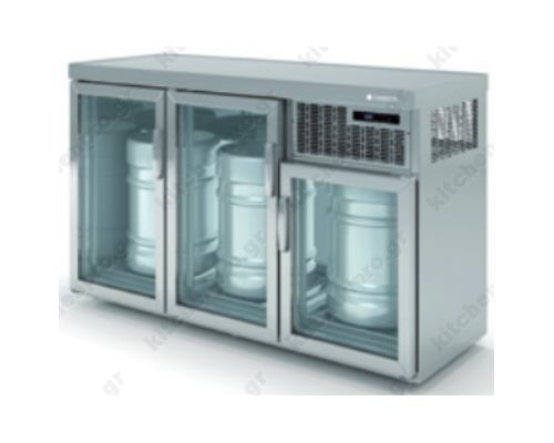 Ψυγείο Βιτρίνα για Βαρέλια Μπύρας με 3 Πόρτες EBV150 CORECO Ισπανίας