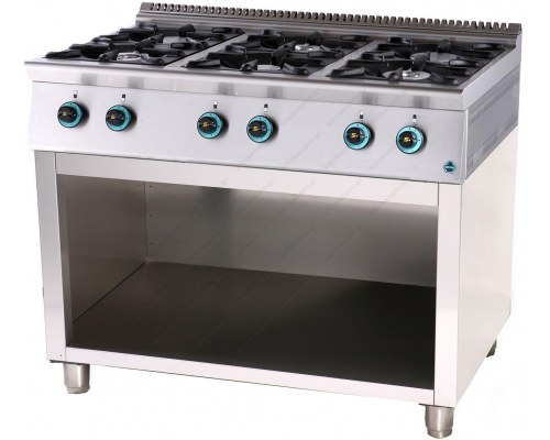 Commercial Gas Cooler 4 Hobs FC6S9 with Cabinet SERGAS Greece