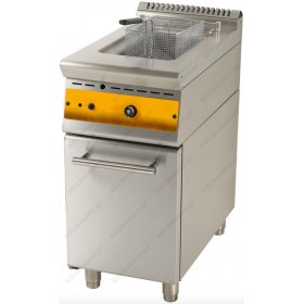 Επαγγελματική Φριτέζα Αερίου Μονή 10 Λίτρων GF4S7 SERGAS