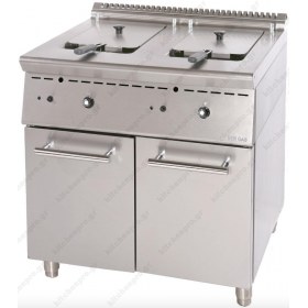 Επαγγελματική Φριτέζα Αερίου Διπλή 10 + 10 Λίτρων GF8S7 SERGAS Ελλάδας