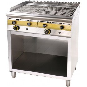 Επαγγελματικό Grill (Γκριλίερα) Αερίου Διπλό 80 x 75 εκ. με Βάση WG8S7 SERGAS