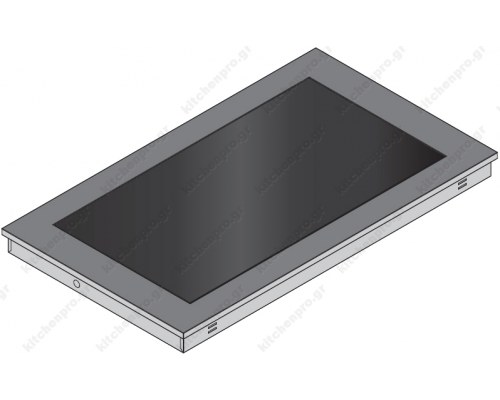 Glass Top Heated Ceramic Drop in for Buffet 4GN 1/1 TECNOSTEEL Italy