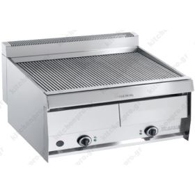 Επαγγελματικό Grill Hλεκτρικό Διπλό Nερού 80 x 70 εκ. GV807EL Top GRILLVAPOR ARRIS Ιταλίας