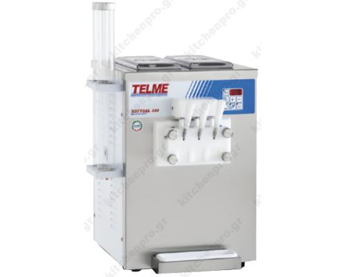 Μηχανή Soft Παγωτού 3 Γεύσεις Διόγκωση 50% SOFTGEL 320 TELME Ιταλίας