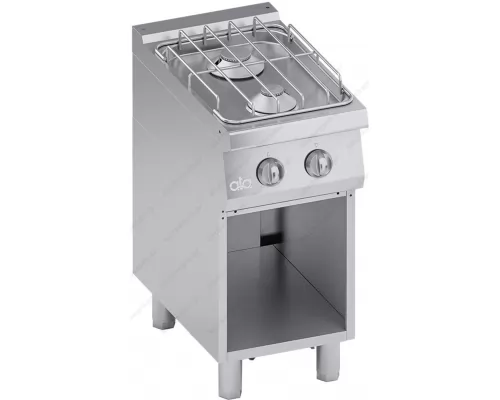 Commercial Double Gas Cooker + Open Cabinet S700 40 x 70 cm C2GCU05VV ATA srl Italy