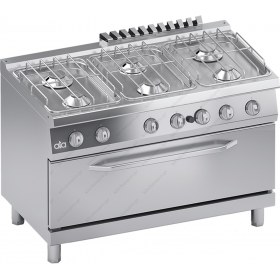 Commercial Gas Cooker & Gas Oven 120 x 70 cm. C2GCU15FFM S700 ΑΤΑ slr Italy