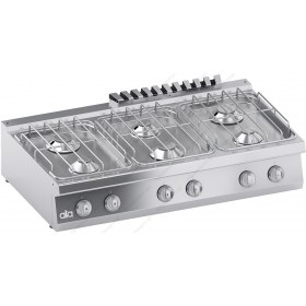 Επιτραπέζια Κουζίνα Αερίου 6 Εστιών 120 x 70 εκ. C2GCU15TT ATA srl Ιταλίας