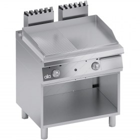 1/2 Λείο -1/2  Ραβδωτό Πλατό Ψησίματος 80 x 90 εκ. C2GFR10VV ATA srl Ιταλίας