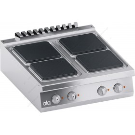 Επιτραπέζια Ηλεκτρική Κουζίνα 4 Εστιών 80 x 90 εκ. K4ECUP10TT ATA srl Ιταλίας