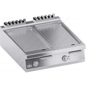 1/2 Λείο -1/2  Ραβδωτό Πλατό Ψησίματος 80 x 90 εκ. K4EFBP10TTR ATA srl Ιταλίας