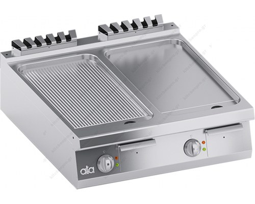 1/2 Λείο -1/2  Ραβδωτό Πλατό Ψησίματος 80 x 90 εκ. K4EFBP10TTR ATA srl Ιταλίας