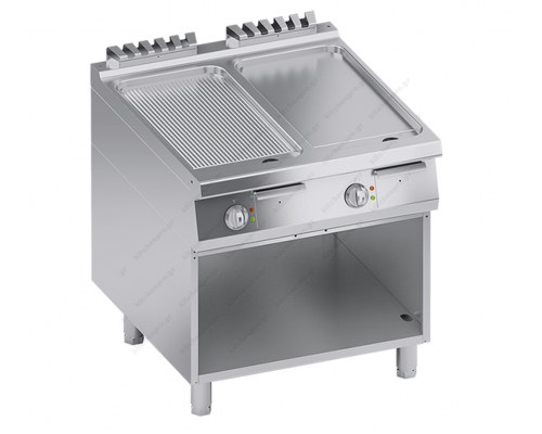 1/2 Λείο - 1/2 Ραβδωτό Πλατό Hλεκτρικό με Υποβαθμισμένη Επιφάνεια 80 x 90 εκ. K4EFBP10VVR ATA srl Ιταλίας