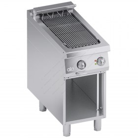 Direct Electric Griddle 1/2 Module + Open Cabinet 40 x 90 cm K4EGDP05VV ATA srl Italy