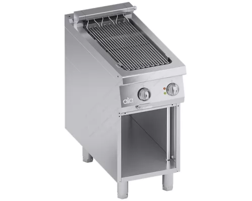 Επαγγελματικό Grill (Γκριλίερα) Επιδαπέδιο Ηλεκτρικό με Αποθηκευτικό Ερμάριο 40 x 90 εκ. K4EGDP05VV ATA srl Ιταλίας.