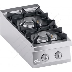 Επιτραπέζια Κουζίνα Αερίου 2 Εστιών 40 x 70 εκ. K7GCU05TT ATA srl Ιταλίας