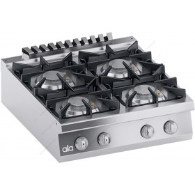 Επιτραπέζια Κουζίνα Αερίου 4 Εστιών 80 x 90 εκ. K4GCUS10TT ATA srl Ιταλίας
