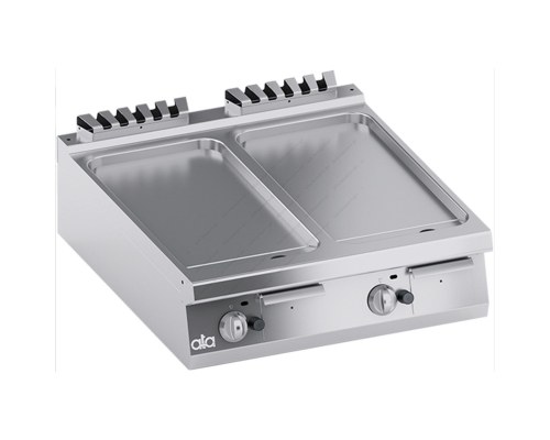 Λείο Πλατό Ψησίματος με Υποβαθμισμένη Επιφάνεια 80 x 90 εκ. K4GFBP10TTL ATA srl Ιταλίας