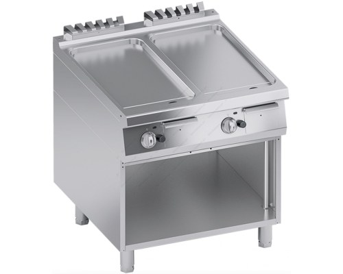 Λείο Πλατό Ψησίματος με Υποβαθμισμένη Επιφάνεια 80 x 90 εκ. K4GFBP10VVL ATA srl Ιταλίας