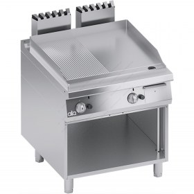 1/2 Λείο -1/2  Ραβδωτό Πλατό Ψησίματος 80x90 εκ. K4GFRS10VV  ATA srl Ιταλίας