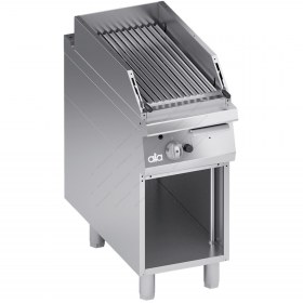 Επιδαπέδιο Grill (Γκριλίερα) Αερίου για Κρεατικά με Αποθηκευτικό Ερμάριο 40 x 90 εκ. K4GPLP05VVC ATA srl Ιταλίας