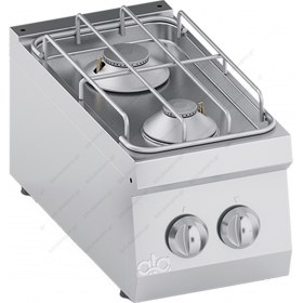 Επιτραπέζια Κουζίνα 2 Εστιών Αερίου 30 x 60 εκ. K6GCU05TT ATA srl Ιταλίας