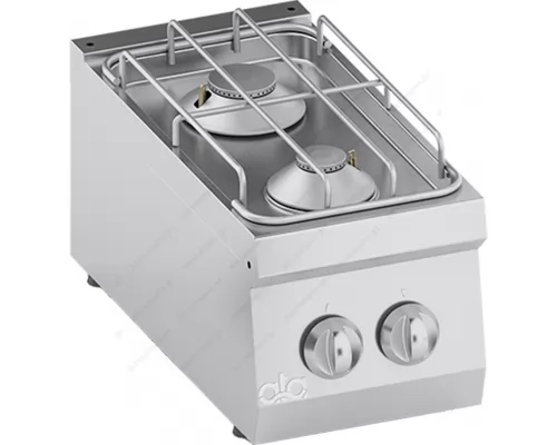 Commercial Double Gas Range 30 x 60 cm K6GCU05TT ATA srl Italy