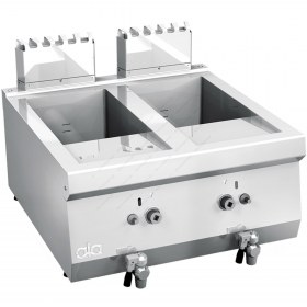 Επαγγελματική Φριτέζα Αερίου Διπλή 8 + 8 Λίτρων 60 x 60 εκ. K6GFG10TT ATA srl Ιταλίας